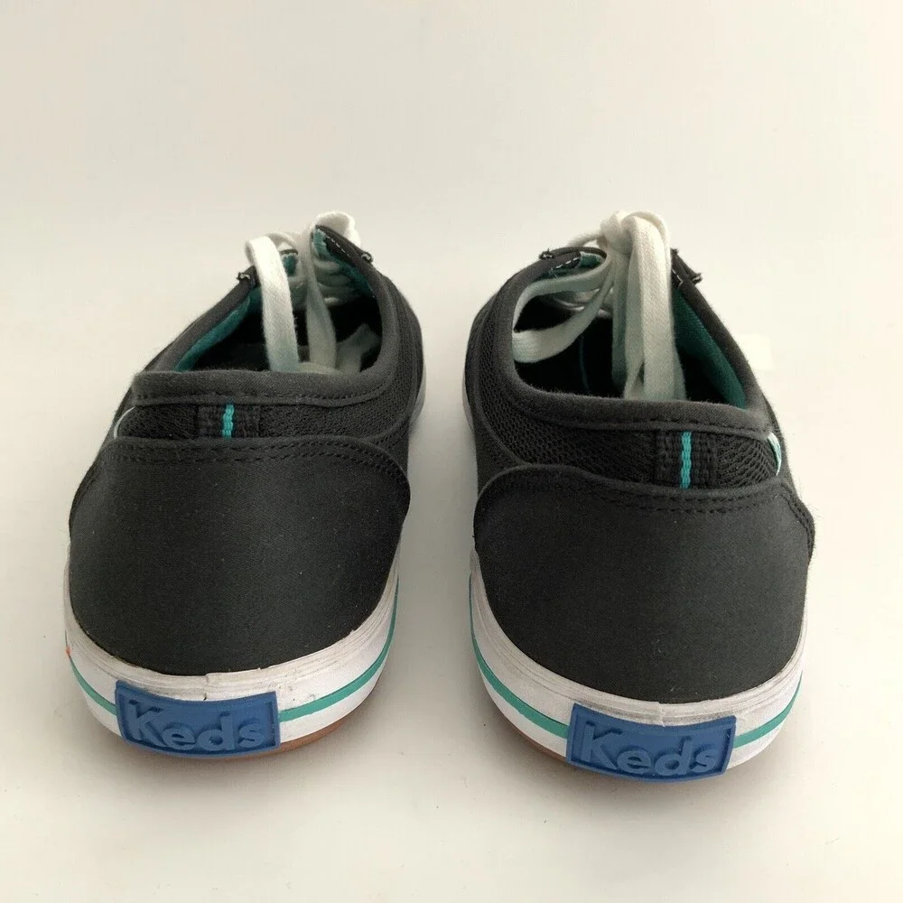 Keds Lace-up Green Trim Sneakers Black 10